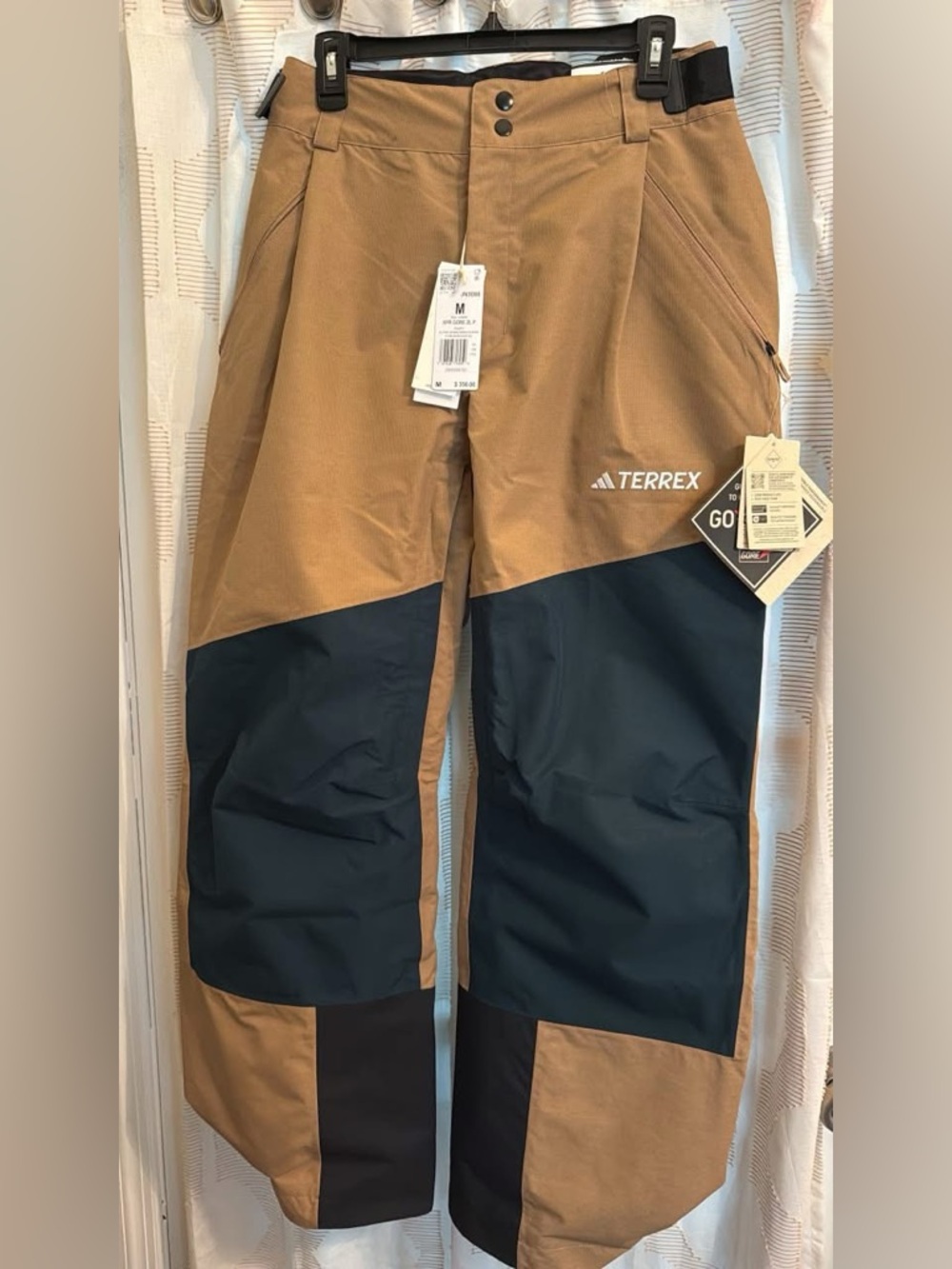 adidas TERREX Brown and Black GORE-TEX Men's Outdoor snow ski Pants